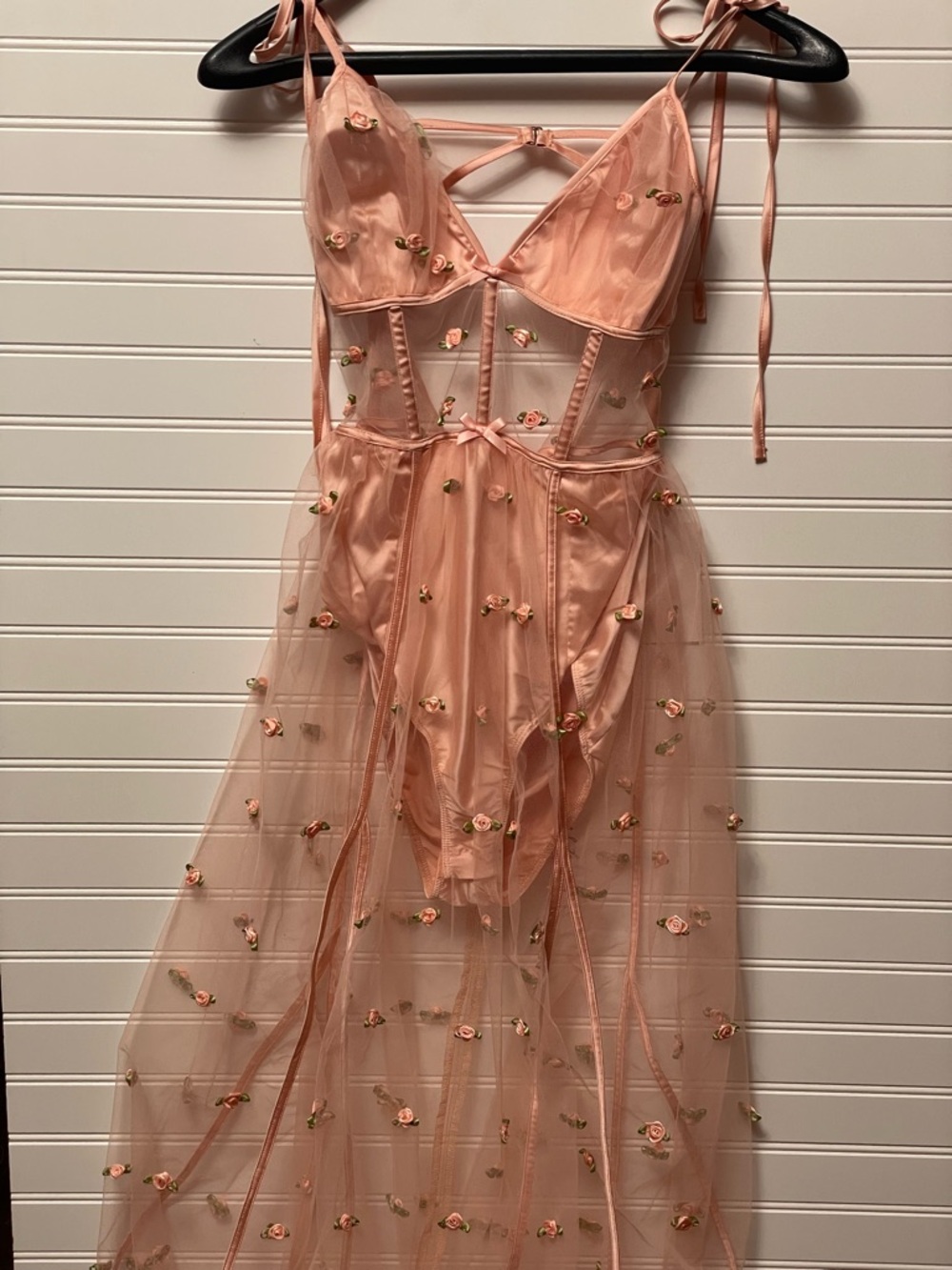 FOR LOVE AND LEMONS JASMINE ROSETTE MAXI DRESS SMALL